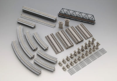 Canted Track 3D Crossing Set Layout CC