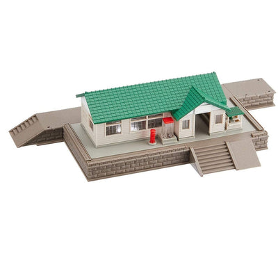 TOMIX - Wooden Station Building Set Green