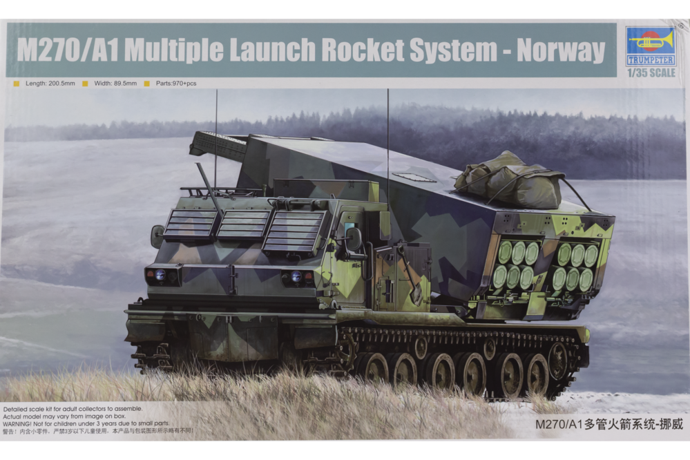 Trumpeter - Trumpeter 01048 1/35 M270/A1 Multiple Launch Rocket System -?Norway Plastic Model Kit