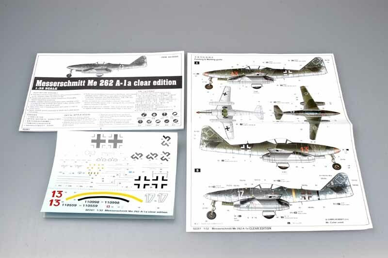 Trumpeter - Trumpeter 02261 1/32 Messerchmitt Me 262 A-1a clear edition