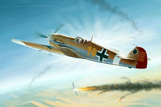 Trumpeter - Trumpeter 02293 1/32 Messerschmitt Bf 109F-4/Trop