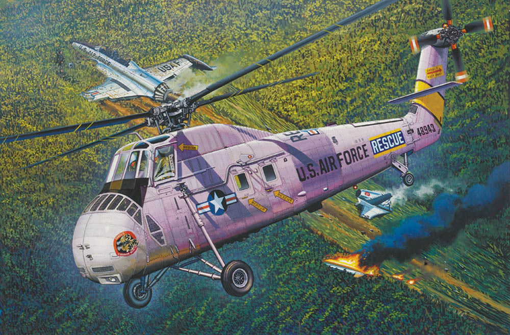02884 1/48 HH34J USAF Combat Rescue  ReEdition Plastic Model Kit