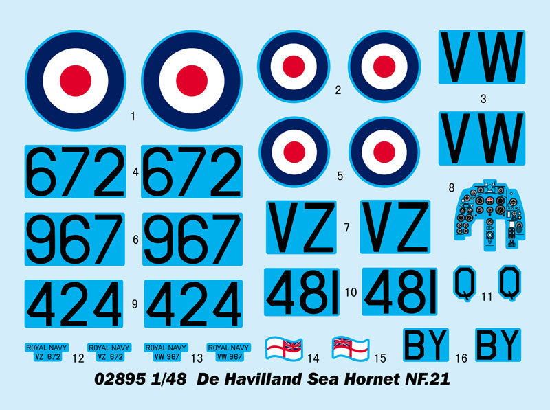 Trumpeter - Trumpeter 02895 1/48 De Havilland Sea Hornet NF.21