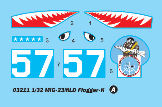 Trumpeter - Trumpeter 03211 1/32 MiG-23MLD Flogger-K