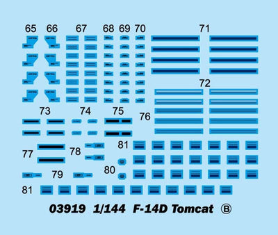 Trumpeter - Trumpeter 03919 1/144 F-14D Tomcat