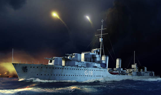Trumpeter - Trumpeter 05332 1/350 HMS Zulu Destroyer 1941 *Aus Decals*