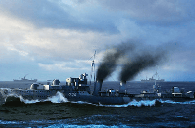Trumpeter - Trumpeter 05333 1/350 HMCS Huron Destroyer 1944 *Aus Decals*