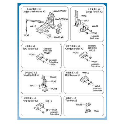06645 USN Carrier Deck Equipment Plastic Model Kit