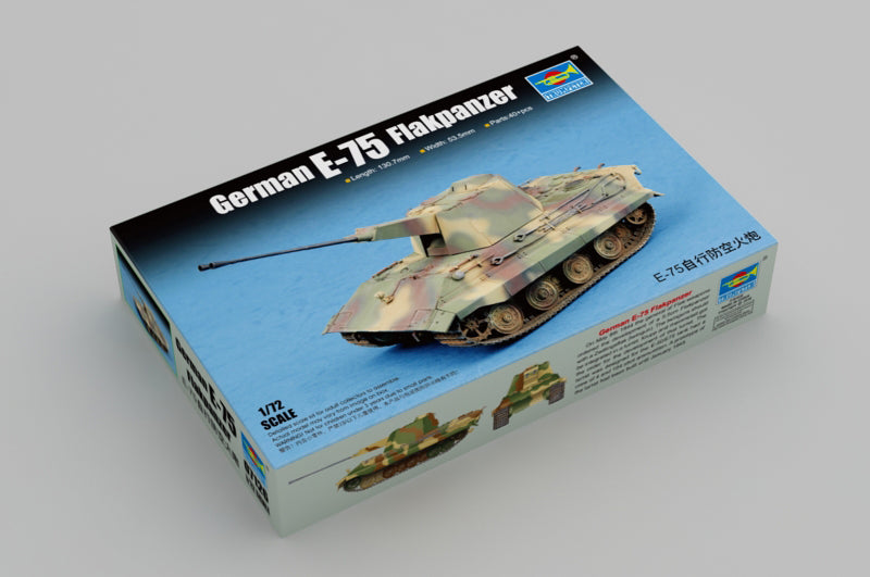 Trumpeter - Trumpeter 07126 1/72 German E-75 Flakpanzer Plastic Model Kit