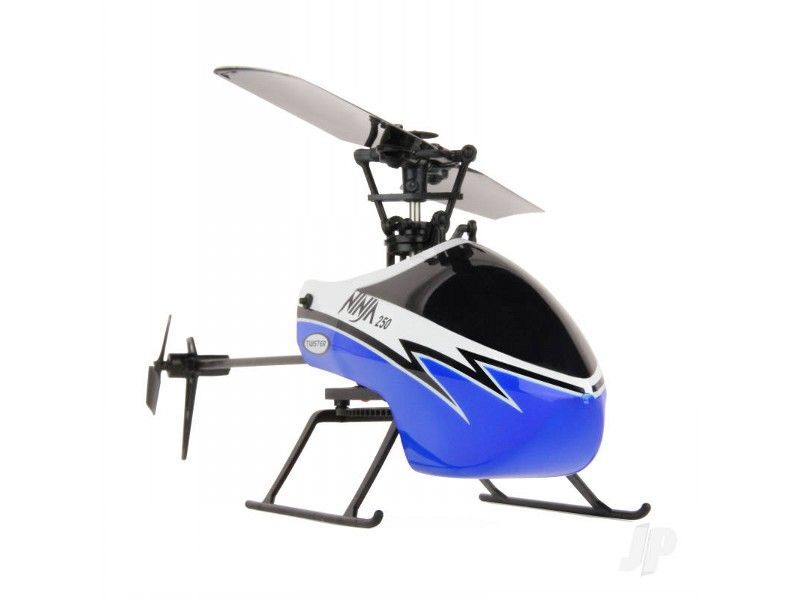 250 Blue Flybarless Helicopter 6 Axis Stabilization and Altitude Hold
