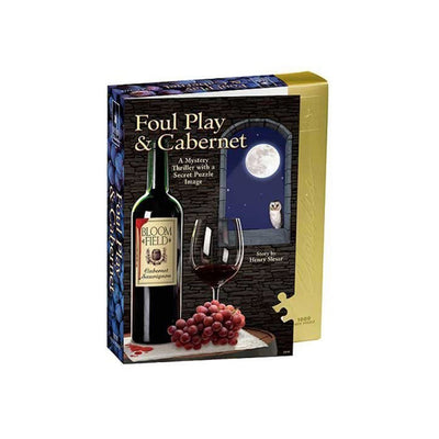 1000pc Classic Mystery Jigsaw  Foul  Play and Cabernet