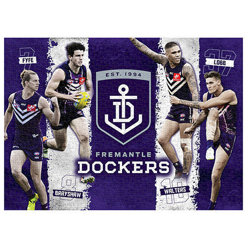 1000pc AFL Fremantle Dockers 4 Player