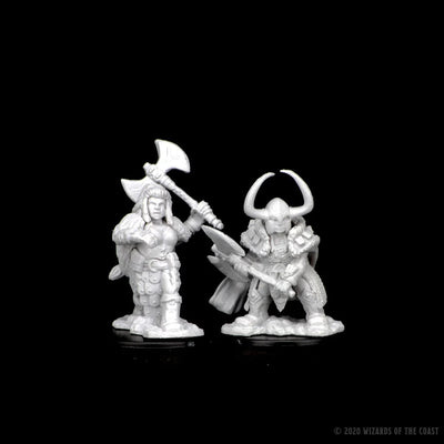 D&D Nolzurs Marvelous Unpainted Miniatures: Dwarf Female Barbarian