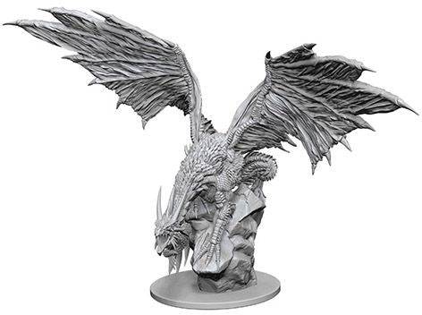 WizKids - Pathfinder - Unpainted Silver Dragon