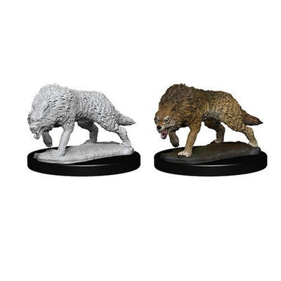 PF Unpainted Miniature Timber Wolves