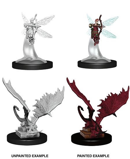 WizKids - D&D Unpainted Sprite & Pseudodragon Dungeons & Dragons Nolzur's Marvelous Miniatures