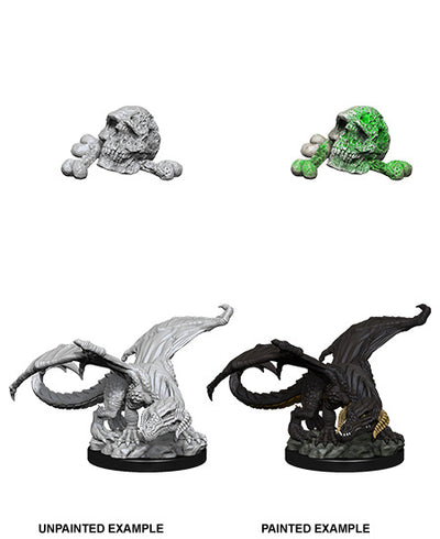 D&D Nolzurs Marvelous Unpainted Miniatures: Black Dragon Wyrmling