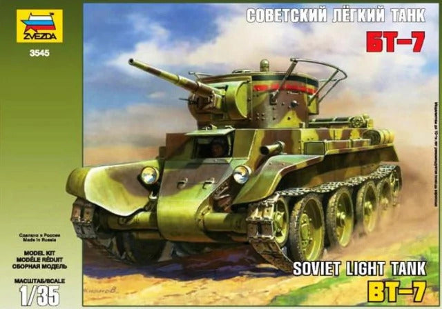 1/35 Soviet Light Tank BT7  Plastic Model Kit