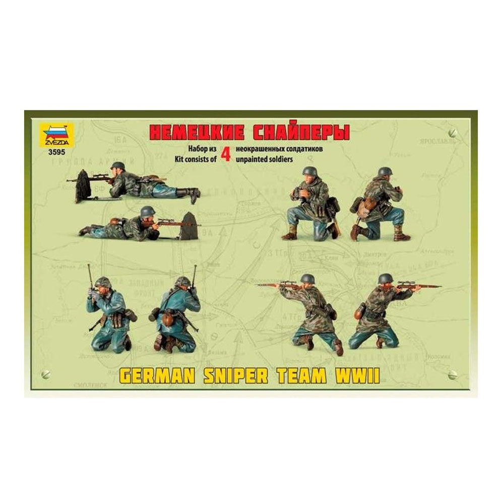 1/35 German Sniper Team WWII  Plastic Model Kit