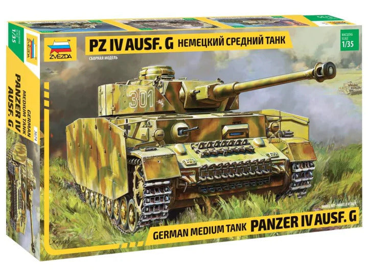 Zvezda - Zvezda 3674 1/35 Panzer IV Ausf.G Plastic Model Kit