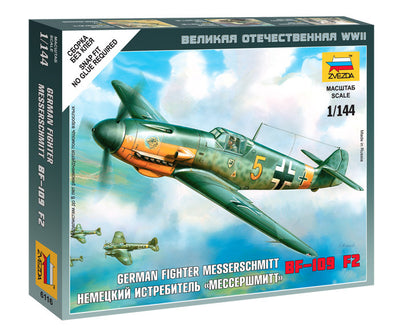 Zvezda - Zvezda 6116 1/144 Messerschmitt Bf 109F-2 Plastic Model Kit