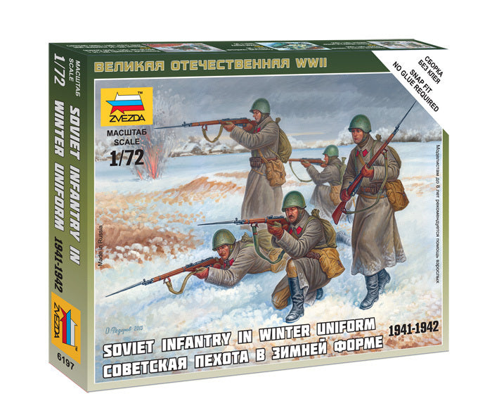 1/72 Soviet Infantry in Winter Uniform  Plastic Model Kit