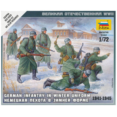 1/72 German Infantry in Winter Uniform  Plastic Model Kit