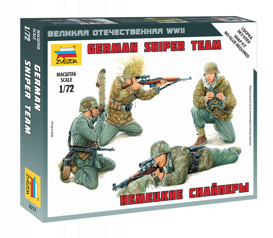 Zvezda - Zvezda 6217 1/72 German Sniper Team Plastic Model Kit