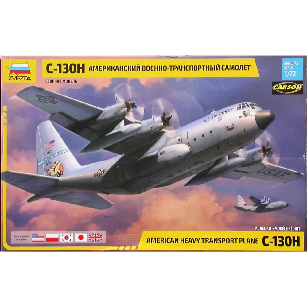 1/72 American Heavy Transport Plane  C130H Hercules  Plastic Model Kit (Aus Decals)