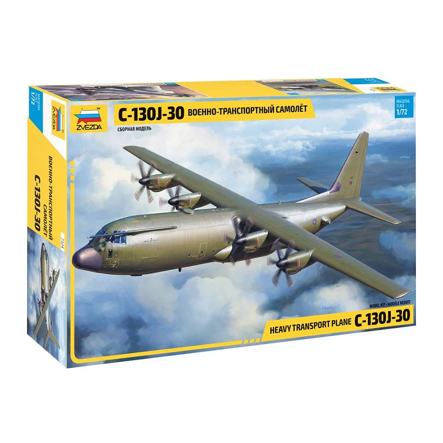 1/72 Heavy Transport Plane  C130J30 Hercules  Plastic Model Kit (Aus Decals)