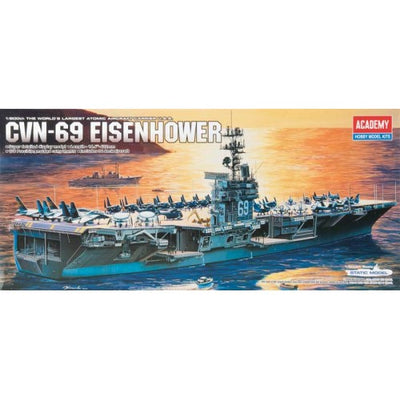14212 1/800 U.S.S. CVN69 Eisenhower Plastic Model Kit