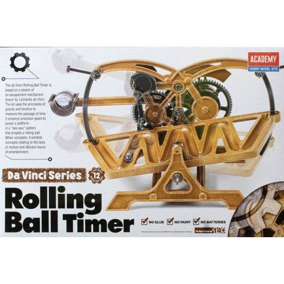 Academy 18174 Davinci Rolling Ball Timer Plastic Model Kit