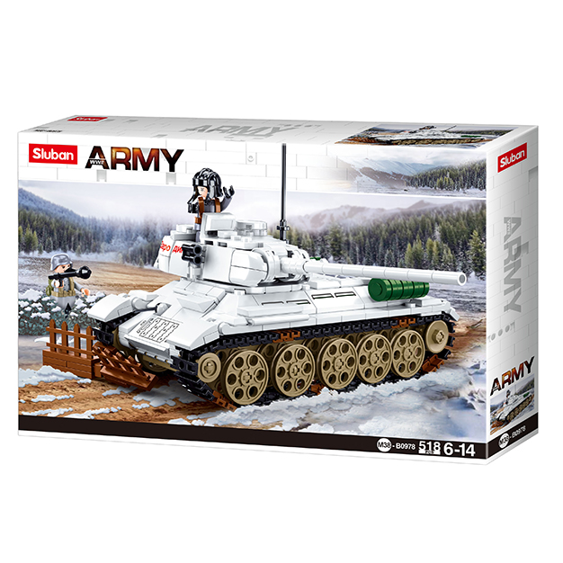 Army Battle of Budapest  T34/35 Medium Heavy Tank 518pcs