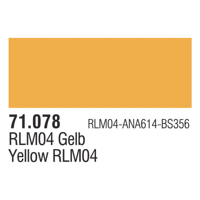 71078 Model Air Yellow RLM04 17 ml Acrylic Airbrush Paint