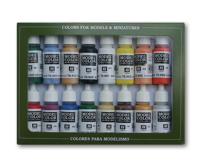 70140 Model Colour Basic Colors USA 16 Colour Acrylic Paint Set