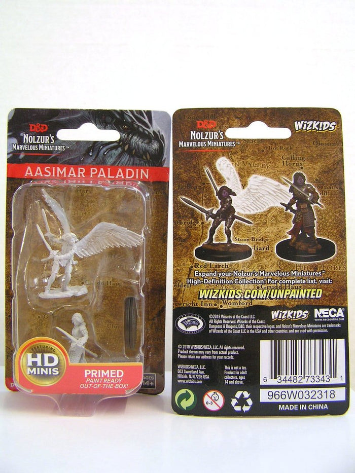 D&D Nolzurs Marvelous Unpainted Miniatures: Aasimar Female Paladin