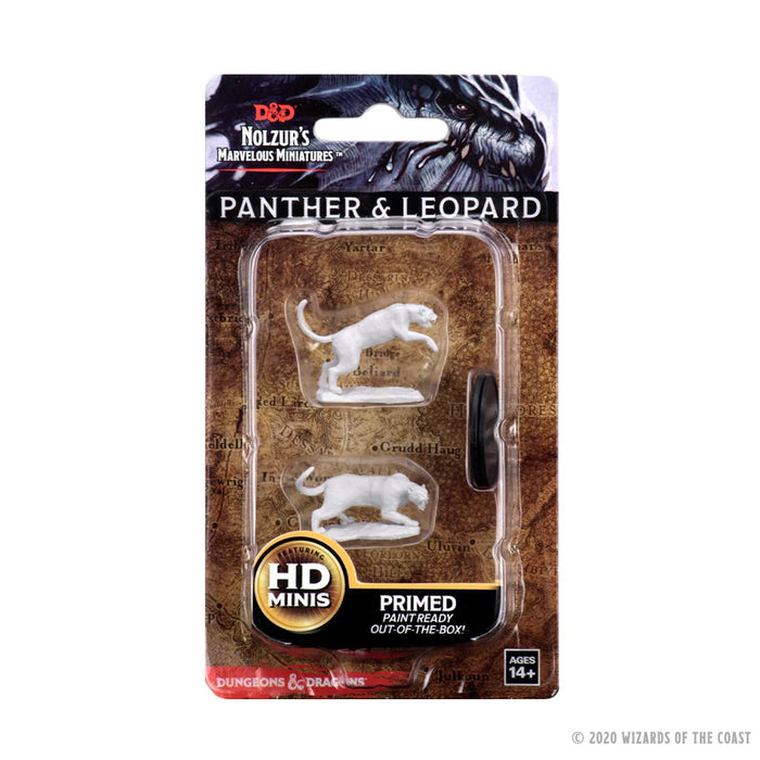 D&D Nolzur's Marvelous Unpainted Miniatures: Panther & Leopard