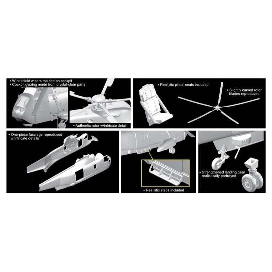 Dragon 11026 1/72 SH3D   Helo 66   and Apollo Command Module   Retrieving Apollo   Plastic