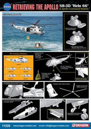 Dragon 11026 1/72 SH3D   Helo 66   and Apollo Command Module   Retrieving Apollo   Plastic