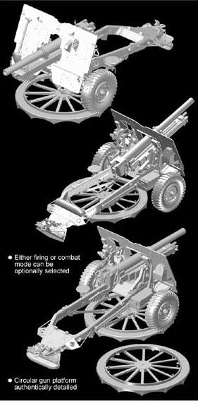 Dragon 6675 1/35 BRITISH 25Pdr. FIELD GUN Mk.II w/LIMBER & CREW (SMART KIT)