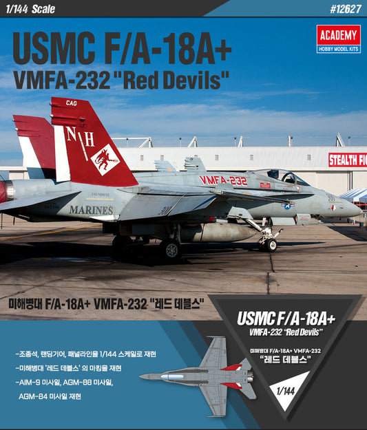12627 1/144 USMC F/A18A+ VMFA232 Red Devils Plastic Model Kit
