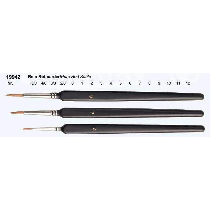 Fine Hair TriGrip Hobby Brush 4/0