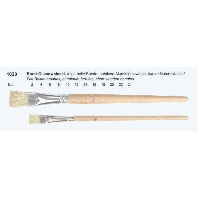 Flat Bristle Short Handle Brush 6