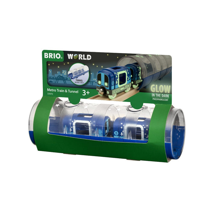 Metro Train and Tunnel 3 pcs