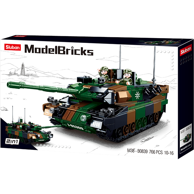 Model Bricks 766pc Leopard 2A5 Main Battle Tank