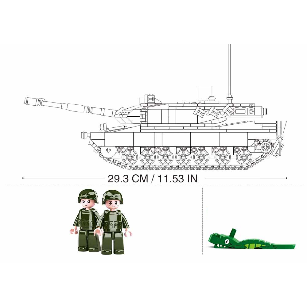 Model Bricks 766pc Leopard 2A5 Main Battle Tank