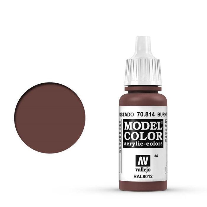 Model Colour #163  Burnt Red 18ml Matt Acrylic Paint