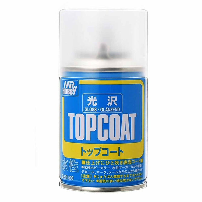 Mr Topcoat Gloss Clear Spray Water Based