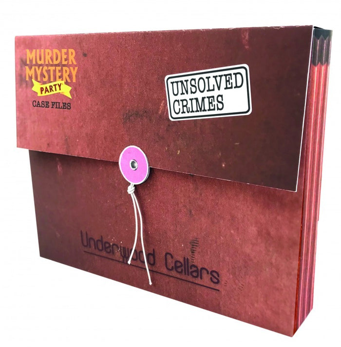 Murder Mystery Party Case Files  Unsolved Crimes Underwood Cellars