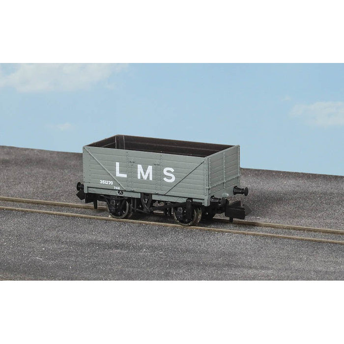 N 9ft 7 Plank Open Wagon LMS Grey